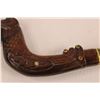 Image 4 : Hand Carved & Decorated Wooden Cane with Jewels (Some Jewels Missing)