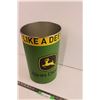 Image 4 : Lg John Deere Advertising Tin Garbage Can