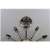 Image 2 : Mid-Century Modern Kitchen Clock Fork & Spoon - Metal