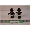 Image 1 : Black Americana Salt and Pepper Shakers