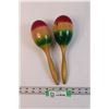 Image 1 : Set of Wooden Maracas