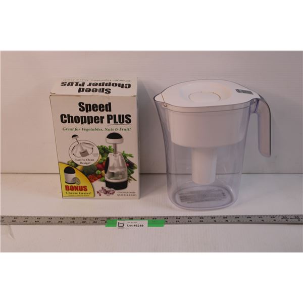 Water Pitcher and Speed Chopper Plus (NIB)