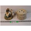 Image 1 : Potpourri Crock and Angel Statue (Not Tested)