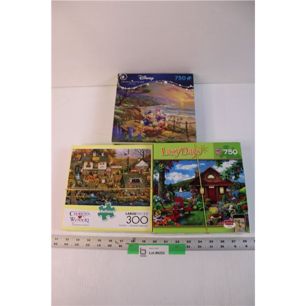 (3) Assorted Puzzles - Disney