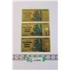 Image 1 : (3) Fantasy One Hundred Trillion Dollar Bills