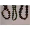 Image 2 : (3) Polished Stone Jewelry - Tigers Eye, Jade, Bronzite