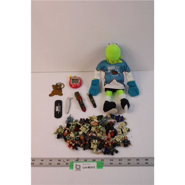 Muppets Kermit NHL Stuffed Animal and Misc. - Miniature Figurines, Tamagotchi