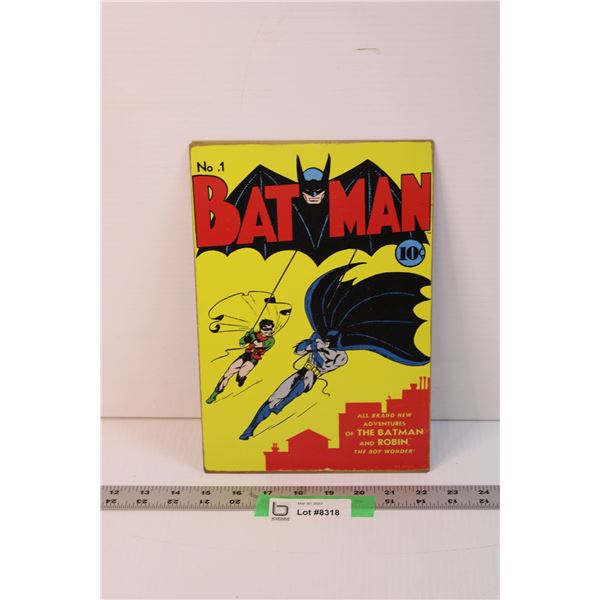 Bat Man Tin Metal Sign