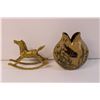 Image 2 : (3) Brass Decorative Items