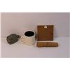 Image 2 : Lot of Indigenous Decor - Soap Stone, Wood Carving, Mug