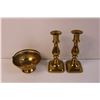 Image 2 : Party Lite Brass Candle Holder, Candle Sticks and Candy Dish