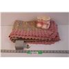 Image 1 : Baby Blanket, Tooth Fairy Box and Pink Booties Plater