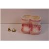 Image 2 : Baby Blanket, Tooth Fairy Box and Pink Booties Plater