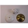 Image 4 : Foley Cake Plate, Royal Albert Cup and Saucer, Grape Vine Napkin Holder, Brass and Copper Cup and Sa