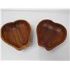 Image 2 : (3) Piece Wooden Bowl Set (Dark Wood)