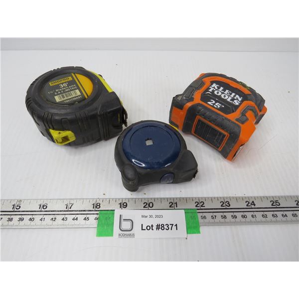 (3) Measuring Tapes ( 36' - 25' - 16')