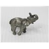 Image 3 : (3) Metal Ornaments (two elephants - one Frog)