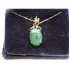 Image 2 : BC Jade Gold Plated Pendant