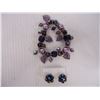 Image 2 : Blue and Purple Carnival Glass Jewelry