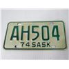 Image 3 : Saskatchewan 1974 Motorcycle License Plate