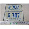 Image 1 : Pair of 1976 Saskatchewan License Plates