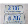 Image 3 : Pair of 1976 Saskatchewan License Plates