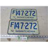 Image 1 : Pair of 1976 Saskatchewan License Plates