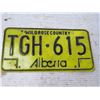 Image 3 : (1) Alberta License Plate (year unknown)