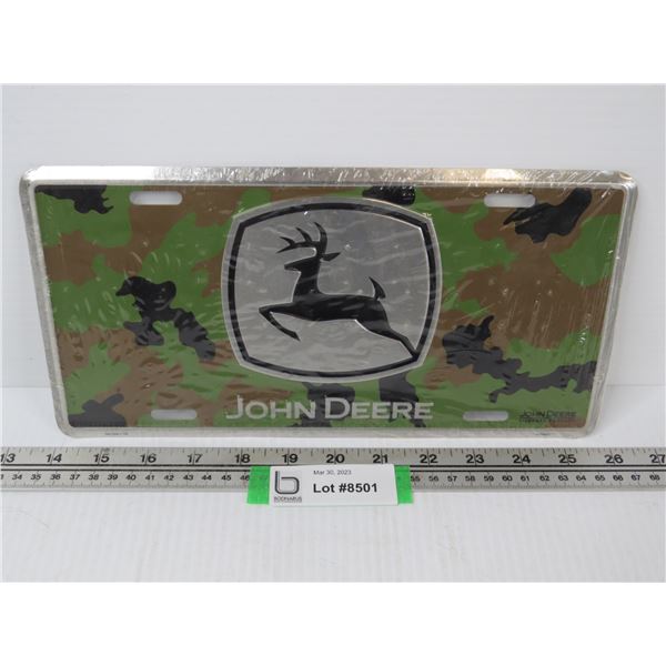 John Deere Metal Plate (new)