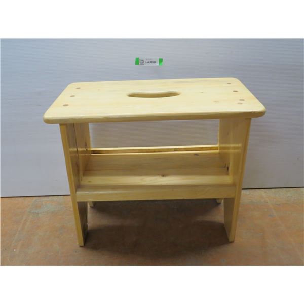 *Wooden Stool (12" x 21" x 16 1/2" High)