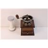 Image 3 : Vintage Coffee Grinder, Food Chopper, Knife Set and Garlic Press