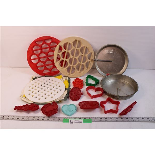 Vintage Assorted Kitchen Lot - Cookie Cutters, Misc.