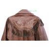 Image 5 : *Vintage Brown Leather Jacket with Tassels