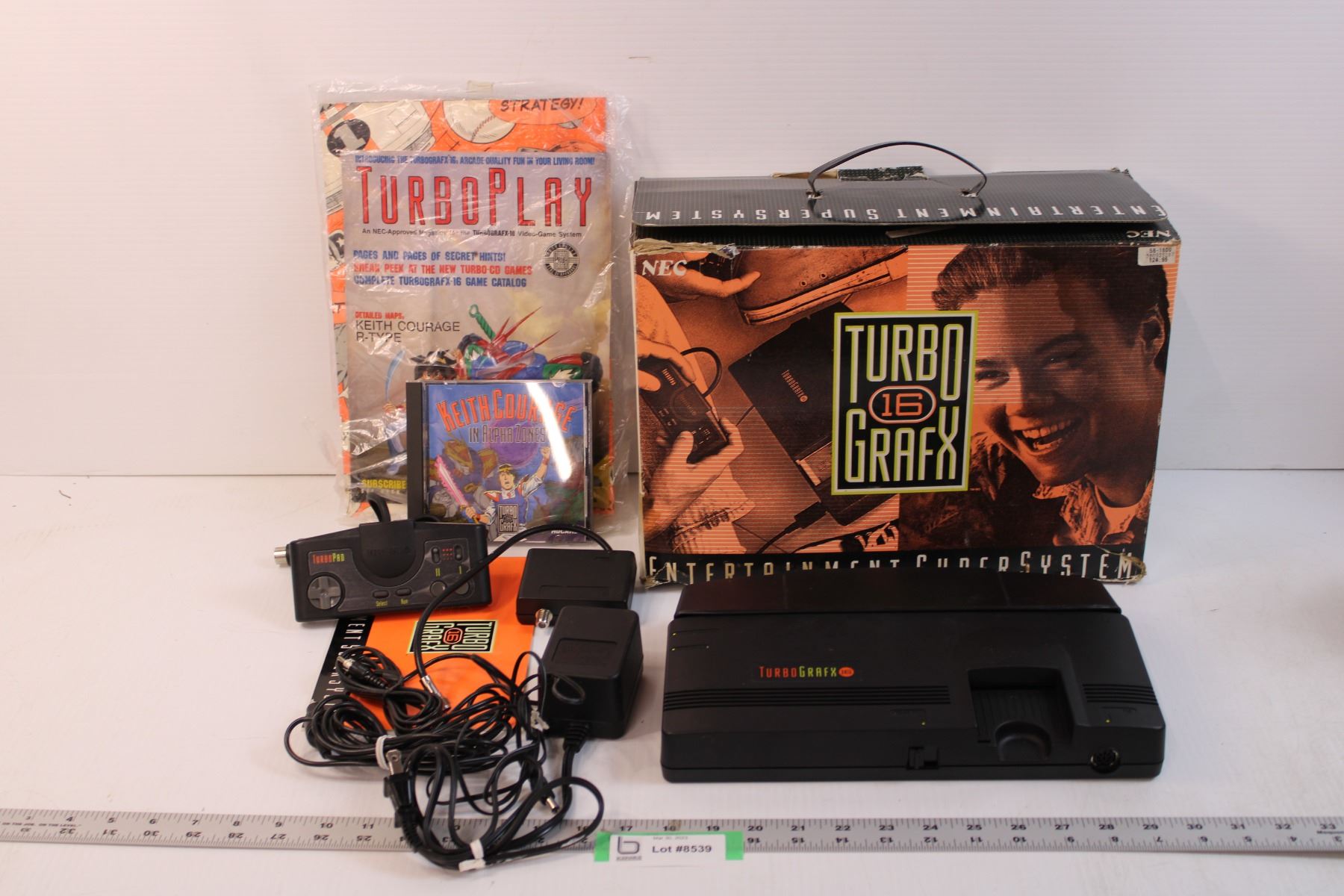 Vintage Turbo Grafx 16 Rare 1990s Video Game Console Complete with Box ...