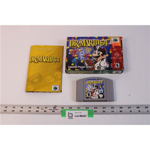 N64 Dr. Mario Complete in Box