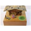 Image 2 : Vintage Miniature Wooden House Swiss Music Box