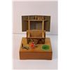 Image 3 : Vintage Miniature Wooden House Swiss Music Box