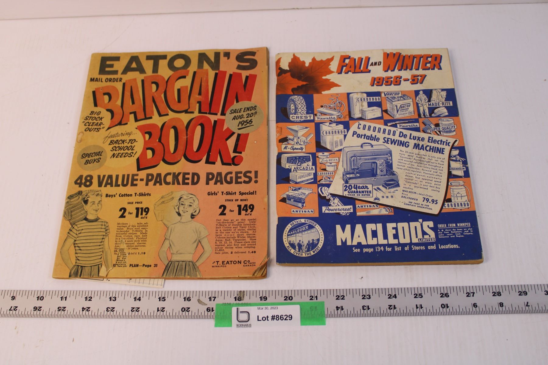 Vintage Eaton's and MacLeod's Catalogues 1956 to 1957