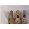 Image 3 : (4) Vintage Wooden Bowling Pins