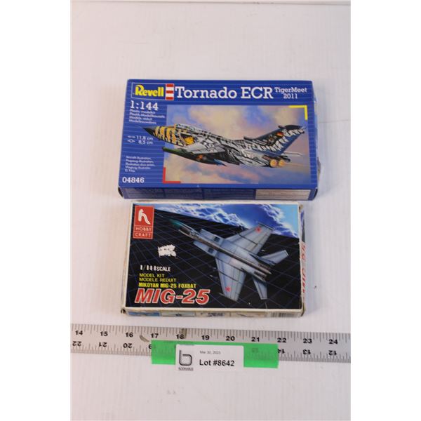 Plane Models - MIG-25 and Tornado ECR, 1/144 Scale (Tornado Sealed in Box)