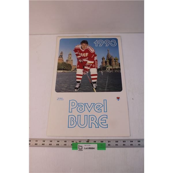 1993 Pavel Bure Hockey Calendar