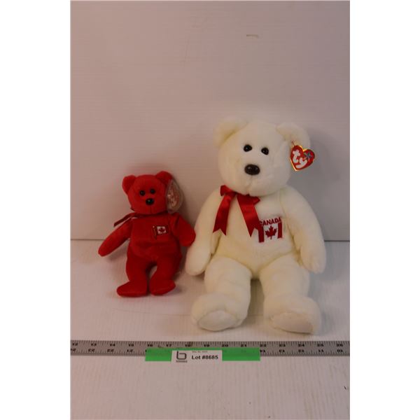 (2) Canada Beanie Babies