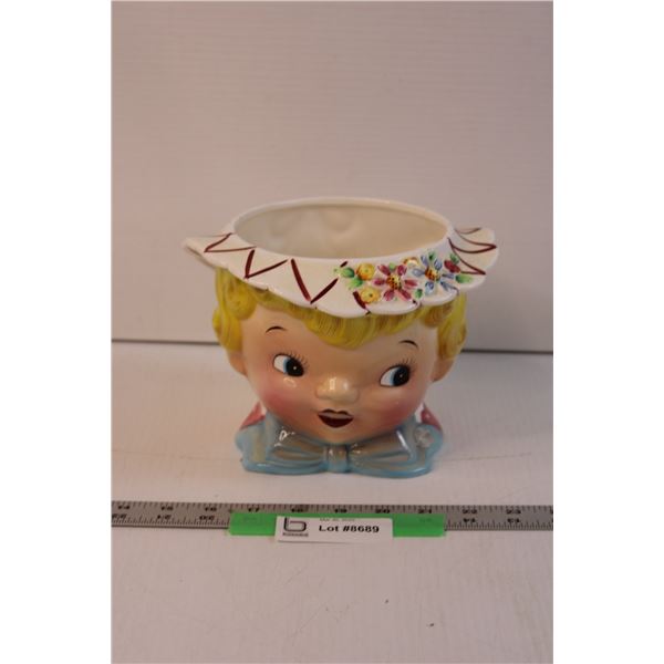 Vintage Doll Head Vase