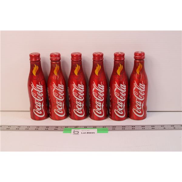 (6) Coca Cola Olympic Bottles (Full