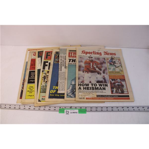 Vintage Newspapers about Sports - Hockey, Foot Ball