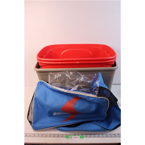 *(3) Storage Tubs and a Bag (No Lids)