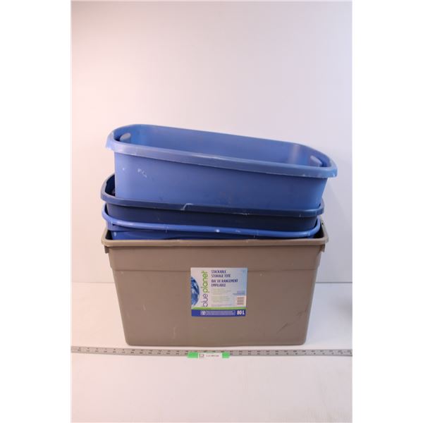 *(4) Storage Tubs (No Lids)