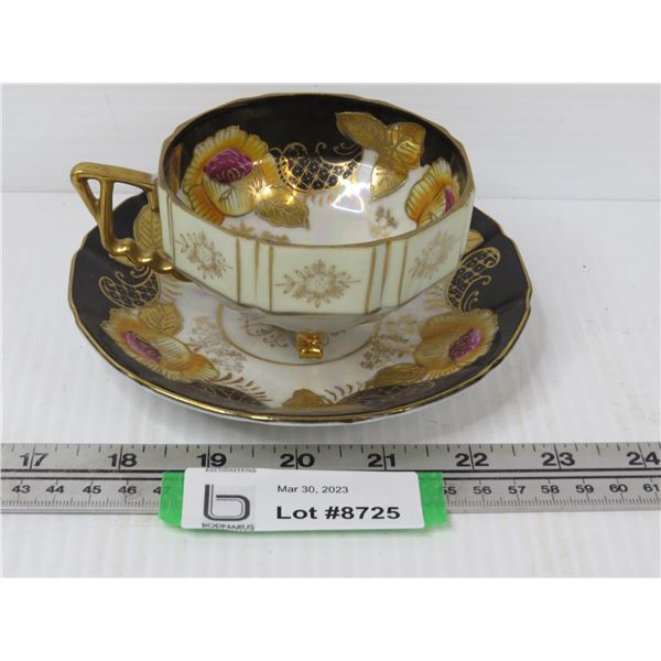 Castle Footed Tea Cup & Saucer