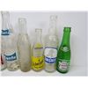 Image 2 : (7) Assorted Soda Bottles - Suncrest - Fanta - PopShoppe - Mission