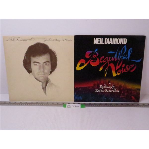 (2) Records - Neil Diamond ( Beautiful noise - You don't bring me flowers)